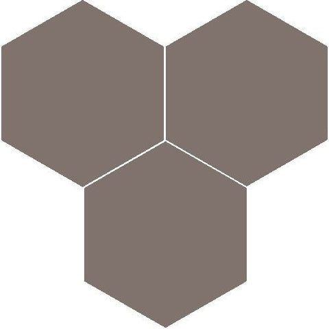 Mission Graphite 8" Hexagon Encaustic Cement Tile - Avente Tile