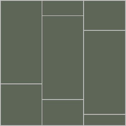 Mission Green Asia 6"x12" Encaustic Cement Tile - Avente Tile