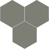 Mission Green Forest 8" Hexagon Encaustic Cement Tile - Avente Tile