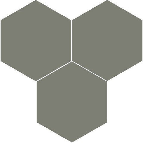 Mission Green Forest 8" Hexagon Encaustic Cement Tile - Avente Tile