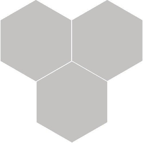 Mission Gris 8" Hexagon Encaustic Cement Tile - Avente Tile