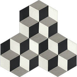 Mission Harlequin Classic 8" Hexagon Cement Tile - Avente Tile