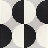 Mission Hemispheres Classic 8"x8" Encaustic Cement Tile - Avente Tile