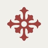 Mission Isabella Rouge 8"x8" Encaustic Cement Tile - Avente Tile