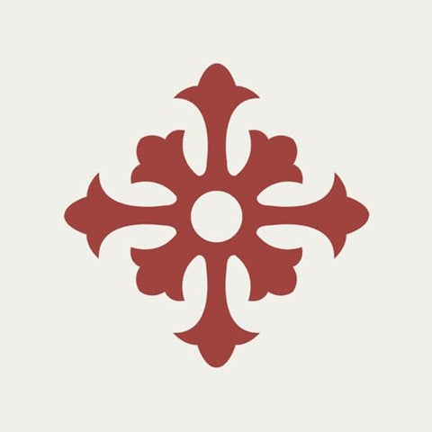 Mission Isabella Rouge 8"x8" Encaustic Cement Tile - Avente Tile