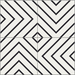 Mission Maze 01 8"x8" Encaustic Cement Tile - Avente Tile