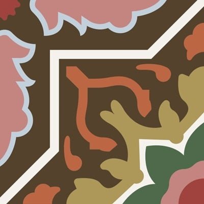 Mission Melilla Real 8"x8" Encaustic Cement Tile - Avente Tile