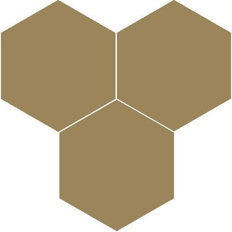 Mission Mocha 8" Hexagon Encaustic Cement Tile - Avente Tile