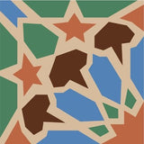 Mission Nasrid A 8"x8" Encaustic Cement Tile - Avente Tile
