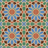 Mission Nasrid A 8"x8" Encaustic Cement Tile - Avente Tile