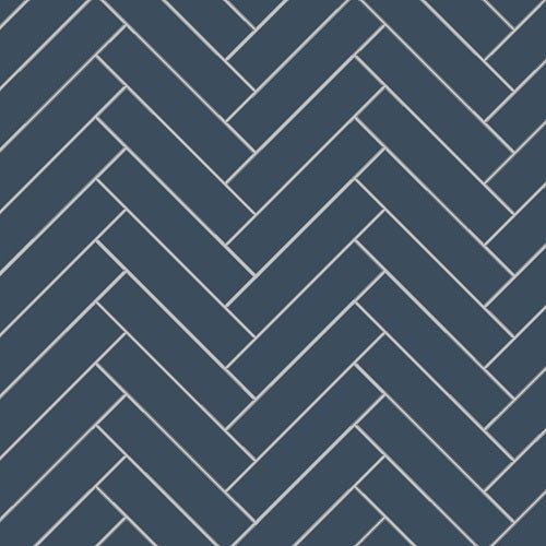 Mission Navy 2"x8" Encaustic Cement Tile - Avente Tile