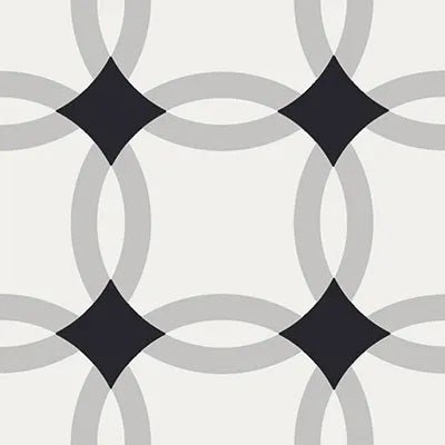 Mission Rings Classic 8"x8" Encaustic Cement Tile - Avente Tile