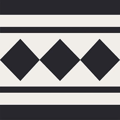 Mission Ritz Classic Border 8"x8" Encaustic Cement Tile - Avente Tile