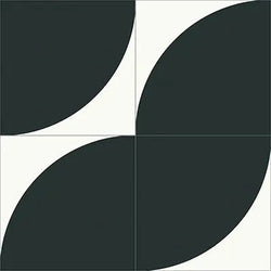 Mission Rolling Black 8"x8" Encaustic Cement Tile - Avente Tile