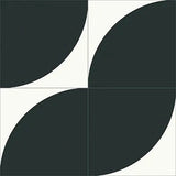 Mission Rolling Black 8"x8" Encaustic Cement Tile - Avente Tile