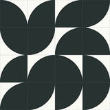 Mission Rolling Black 8"x8" Encaustic Cement Tile - Avente Tile