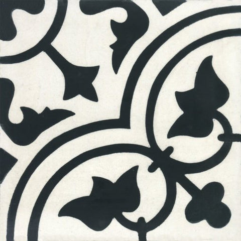 Mission Roseton C 8"x8" Encaustic Cement Tile - Avente Tile