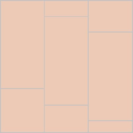 Mission Salmon 6"x12" Encaustic Cement Tile - Avente Tile