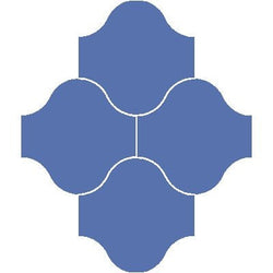 Mission San Felipe Azul Rey 10"x10" Encaustic Cement Tile - Avente Tile