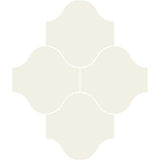 Mission San Felipe Blanc 10"x10" Encaustic Cement Tile - Avente Tile