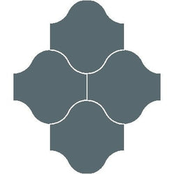 Mission San Felipe Blue 10"x10" Encaustic Cement Tile - Avente Tile