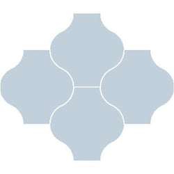 Mission San Felipe Blue Clair 8"x8" Encaustic Cement Tile - Avente Tile