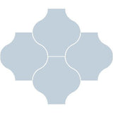 Mission San Felipe Blue Clair 8"x8" Encaustic Cement Tile - Avente Tile