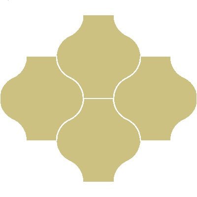 Mission San Felipe Brun Camois 8"x8" Encaustic Cement Tile - Avente Tile
