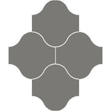 Mission San Felipe Charcoal 10"x10" Encaustic Cement Tile - Avente Tile