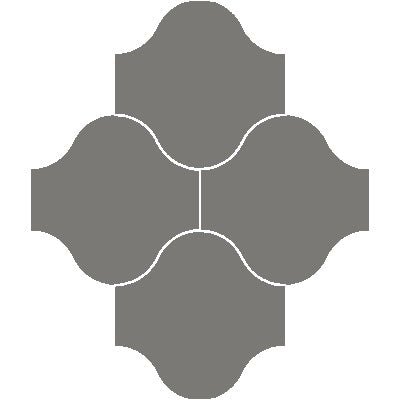 Mission San Felipe Charcoal 10"x10" Encaustic Cement Tile - Avente Tile