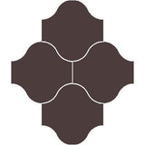 Mission San Felipe Chocolat Asia 10"x10" Encaustic Cement Tile - Avente Tile