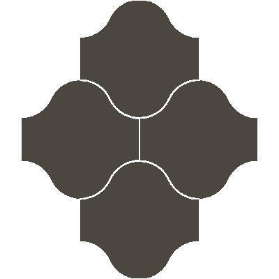 Mission San Felipe Chocolate 10"x10" Encaustic Cement Tile - Avente Tile