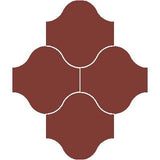 Mission San Felipe D'Hanis Red 10"x10" Encaustic Cement Tile - Avente Tile