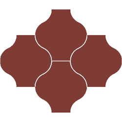 Mission San Felipe D'Hanis Red 8"x8" Encaustic Cement Tile - Avente Tile