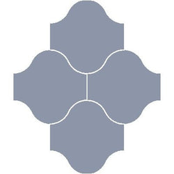 Mission San Felipe French Blue 10"x10" Encaustic Cement Tile - Avente Tile