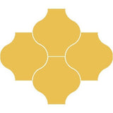 Mission San Felipe Gold 8"x8" Encaustic Cement Tile - Avente Tile
