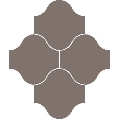 Mission San Felipe Graphite 10"x10" Encaustic Cement Tile - Avente Tile