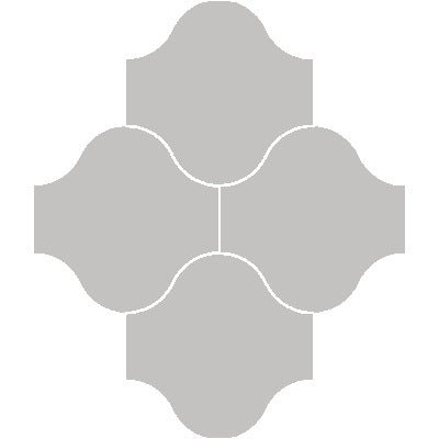 Mission San Felipe Gris 10"x10" Encaustic Cement Tile - Avente Tile