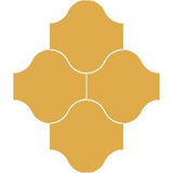 Mission San Felipe Jaune Fonce 10"x10" Encaustic Cement Tile - Avente Tile