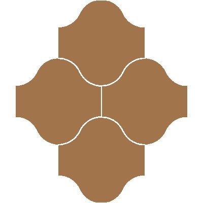 Mission San Felipe Mohave 10"x10" Encaustic Cement Tile - Avente Tile