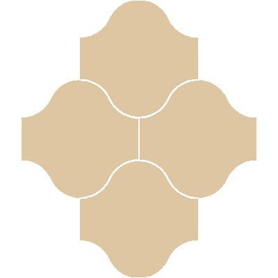 Mission San Felipe Naranja 10"x10" Encaustic Cement Tile - Avente Tile