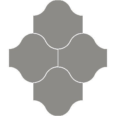 Mission San Felipe Natural Gray 10"x10" Encaustic Cement Tile - Avente Tile