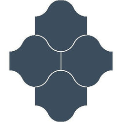 Mission San Felipe Navy 10"x10" Encaustic Cement Tile - Avente Tile