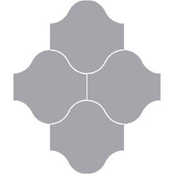 Mission San Felipe Oxford Gray 10"x10" Encaustic Cement Tile - Avente Tile