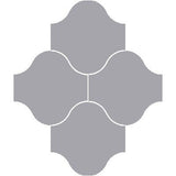 Mission San Felipe Oxford Gray 10"x10" Encaustic Cement Tile - Avente Tile