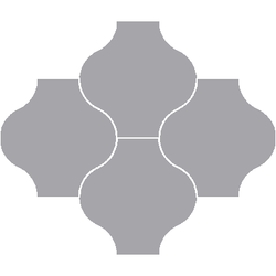 Mission San Felipe Oxford Gray 8"x8" Encaustic Cement Tile - Avente Tile