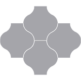 Mission San Felipe Oxford Gray 8"x8" Encaustic Cement Tile - Avente Tile