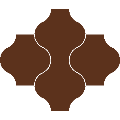 Mission San Felipe Red Brick 8"x8" Encaustic Cement Tile - Avente Tile