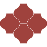 Mission San Felipe Rojo Palo Alto 8"x8" Encaustic Cement Tile - Avente Tile