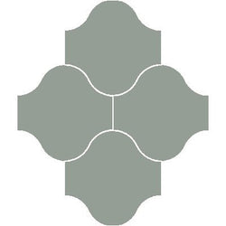 Mission San Felipe Sage 10"x10" Encaustic Cement Tile - Avente Tile